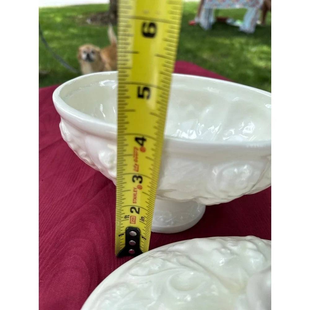 Vintage Porcelain Cherub‎ Trinket Dish Angelcore Coquette Shabby Chic Decor
